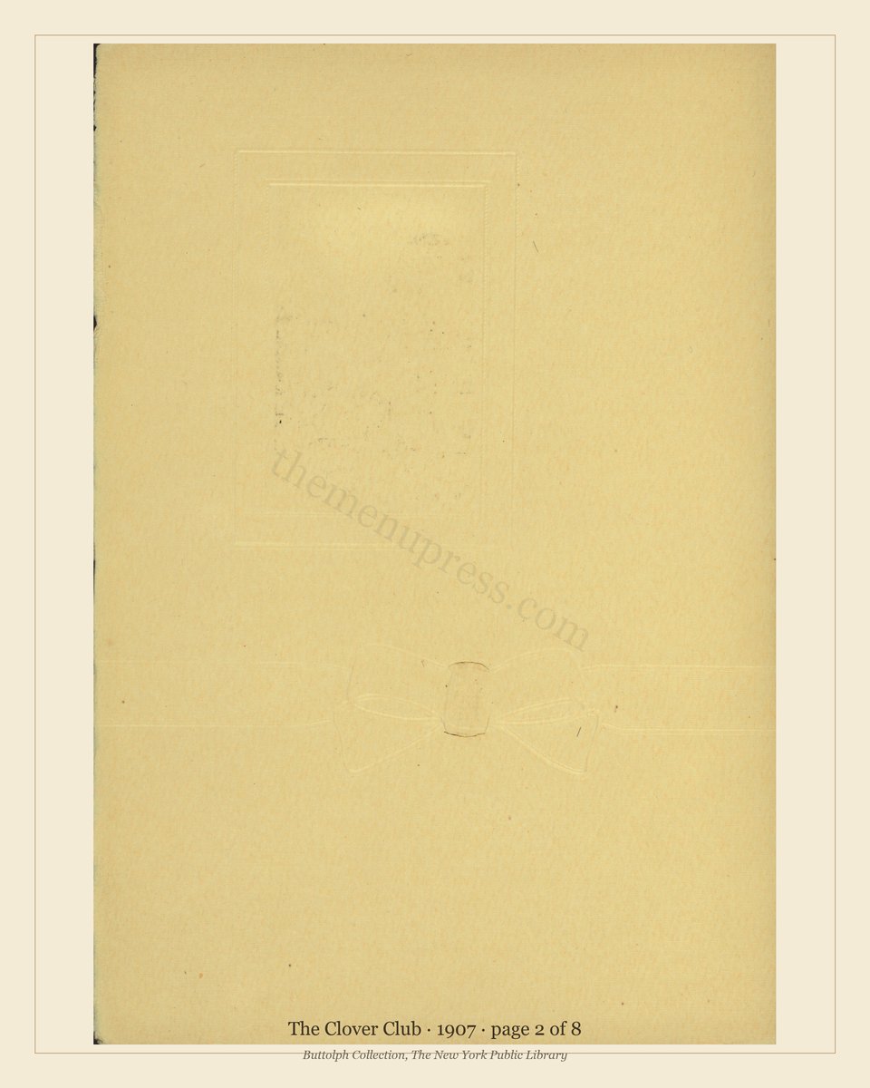 Vintage menu — page 2 of 8