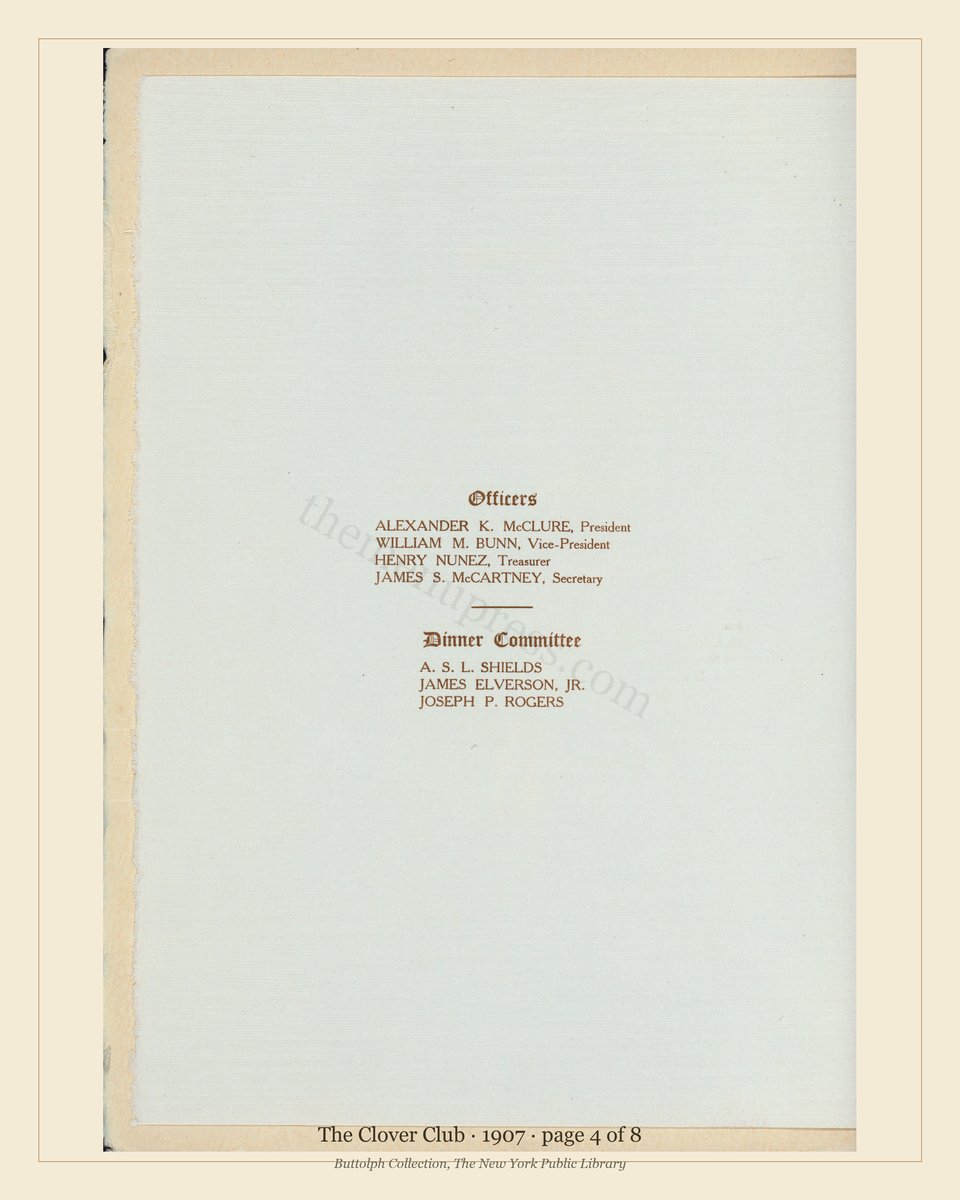 Vintage menu — page 4 of 8