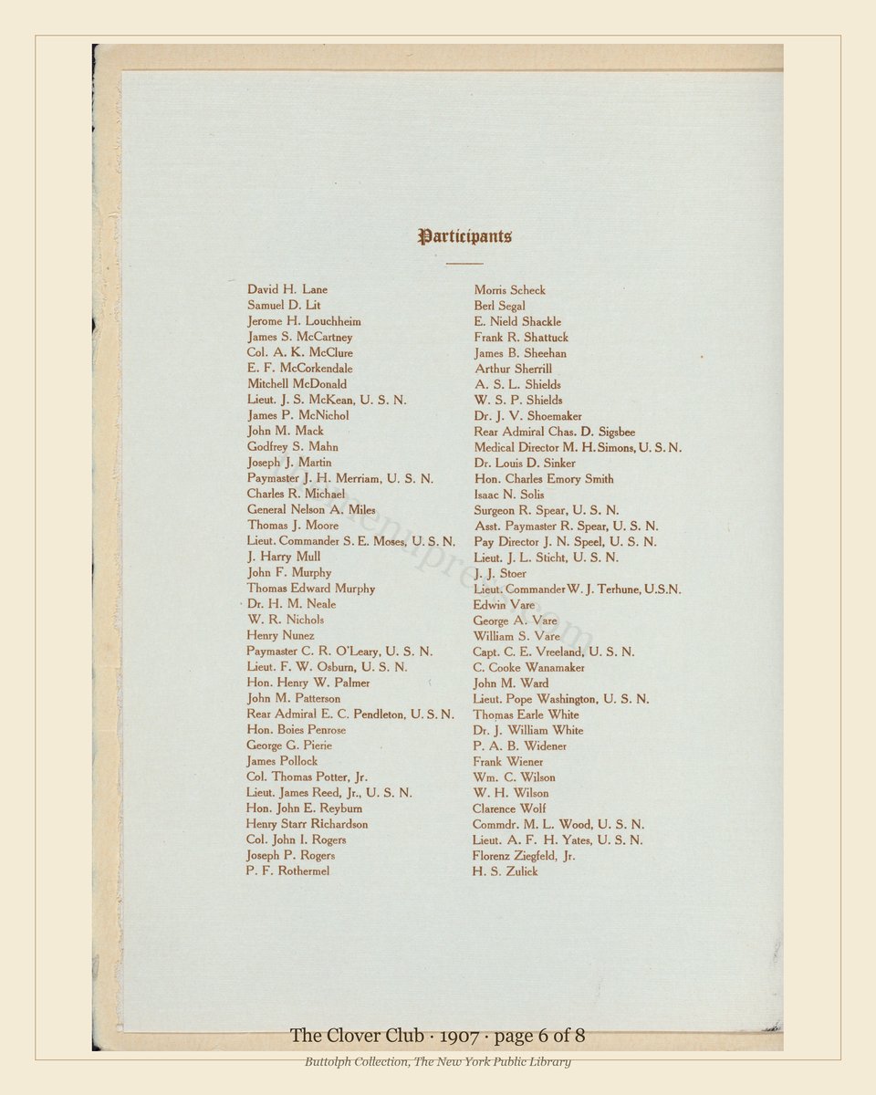 Vintage menu — page 6 of 8