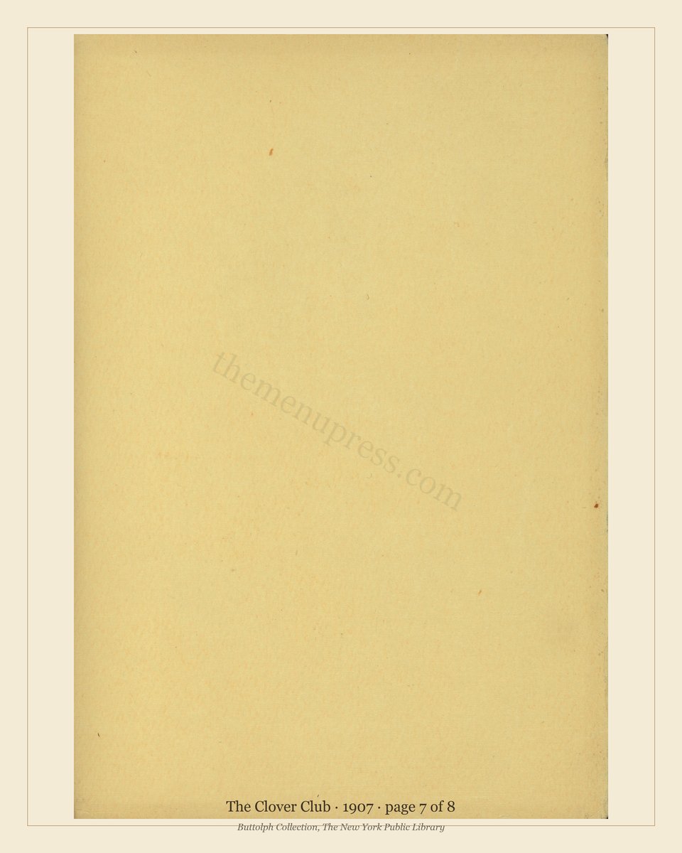 Vintage menu — page 7 of 8