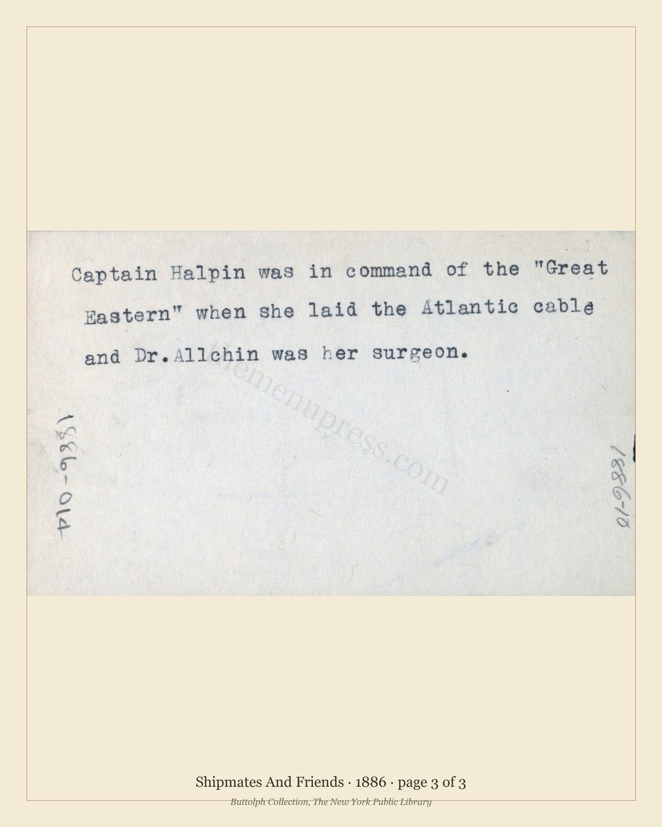 Vintage menu — page 3 of 3