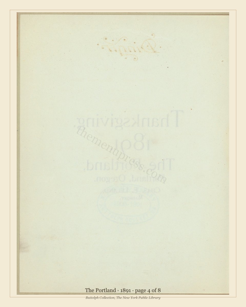 Vintage menu — page 4 of 8