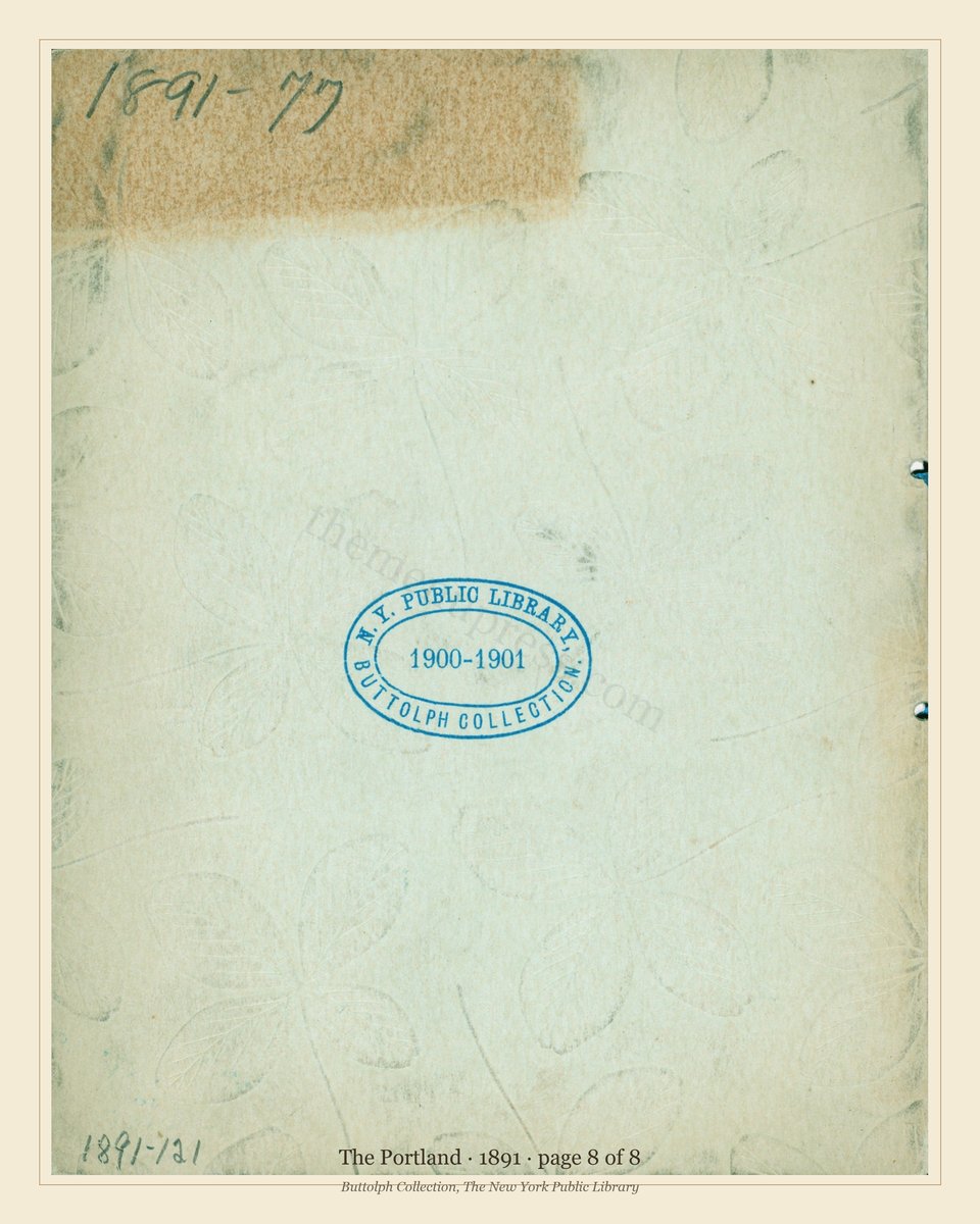 Vintage menu — page 8 of 8