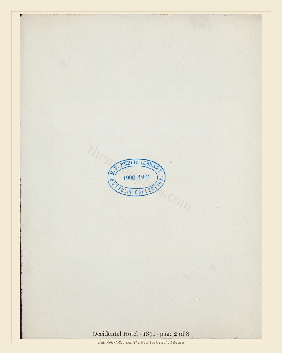 Vintage menu — page 2 of 8