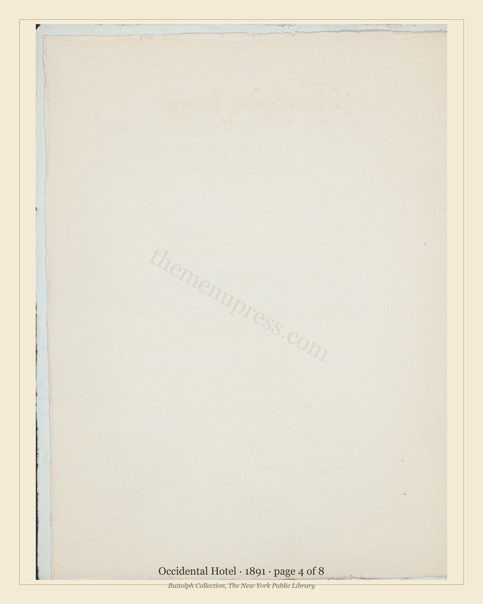Vintage menu — page 4 of 8