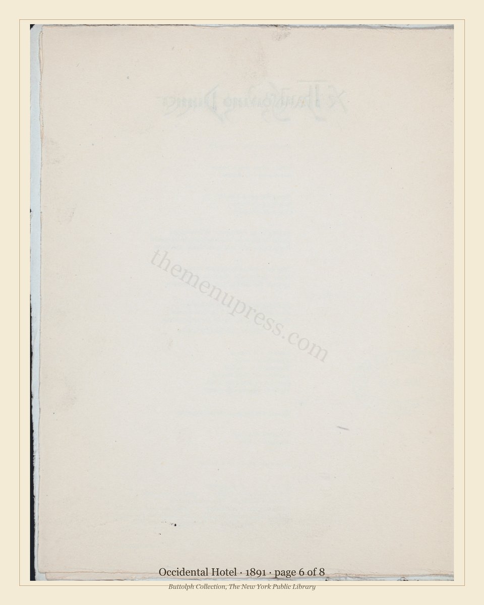 Vintage menu — page 6 of 8