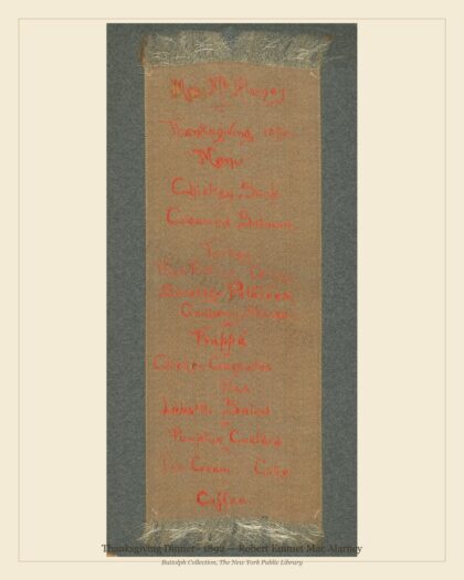 Thanksgiving Dinner · 1892 — Robert Emmet Mac Alarney