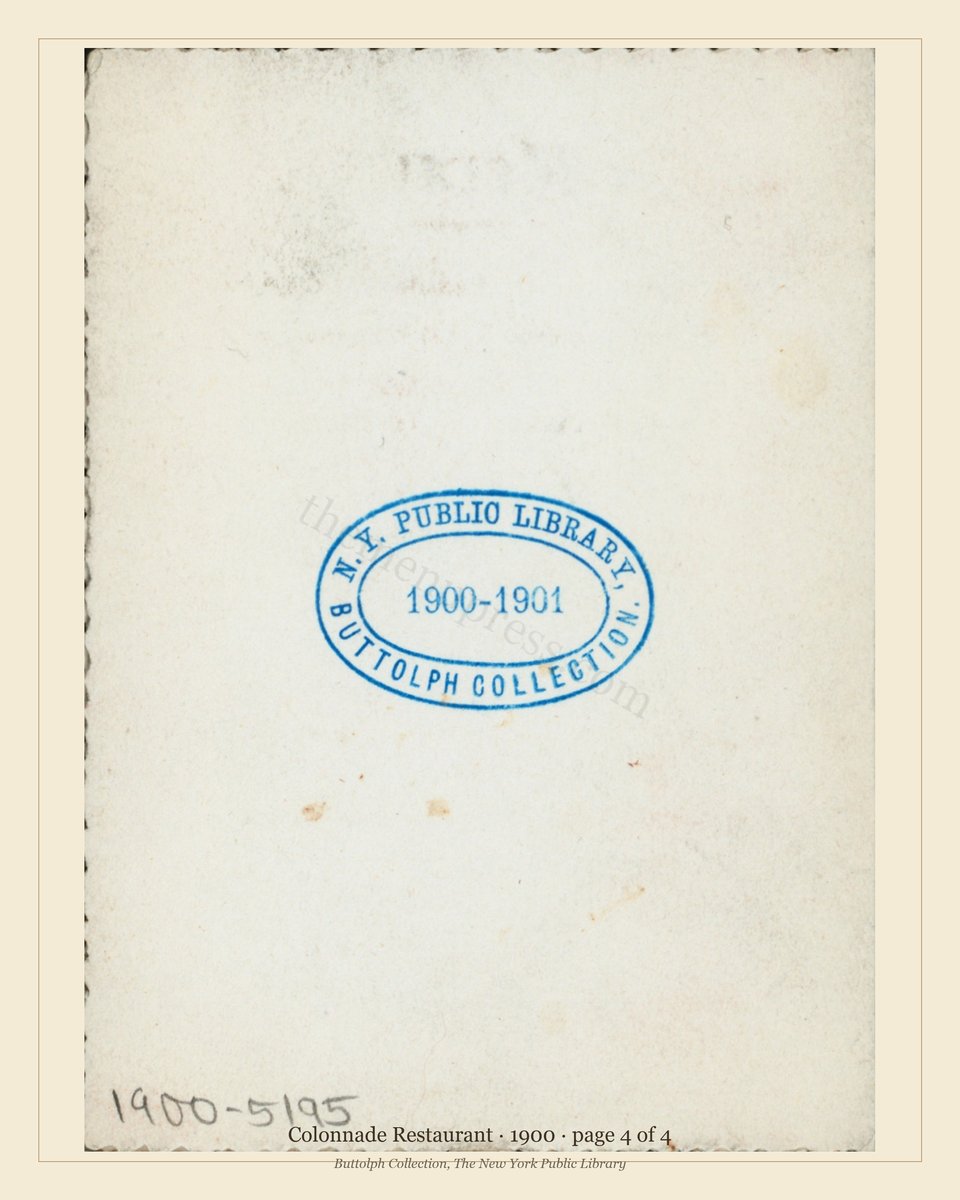 Vintage menu — page 4 of 4