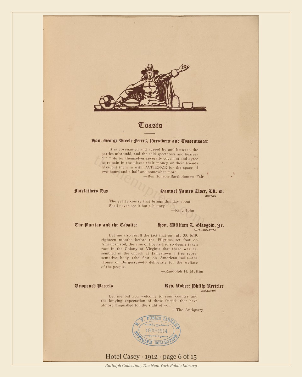 Vintage menu — page 6 of 15