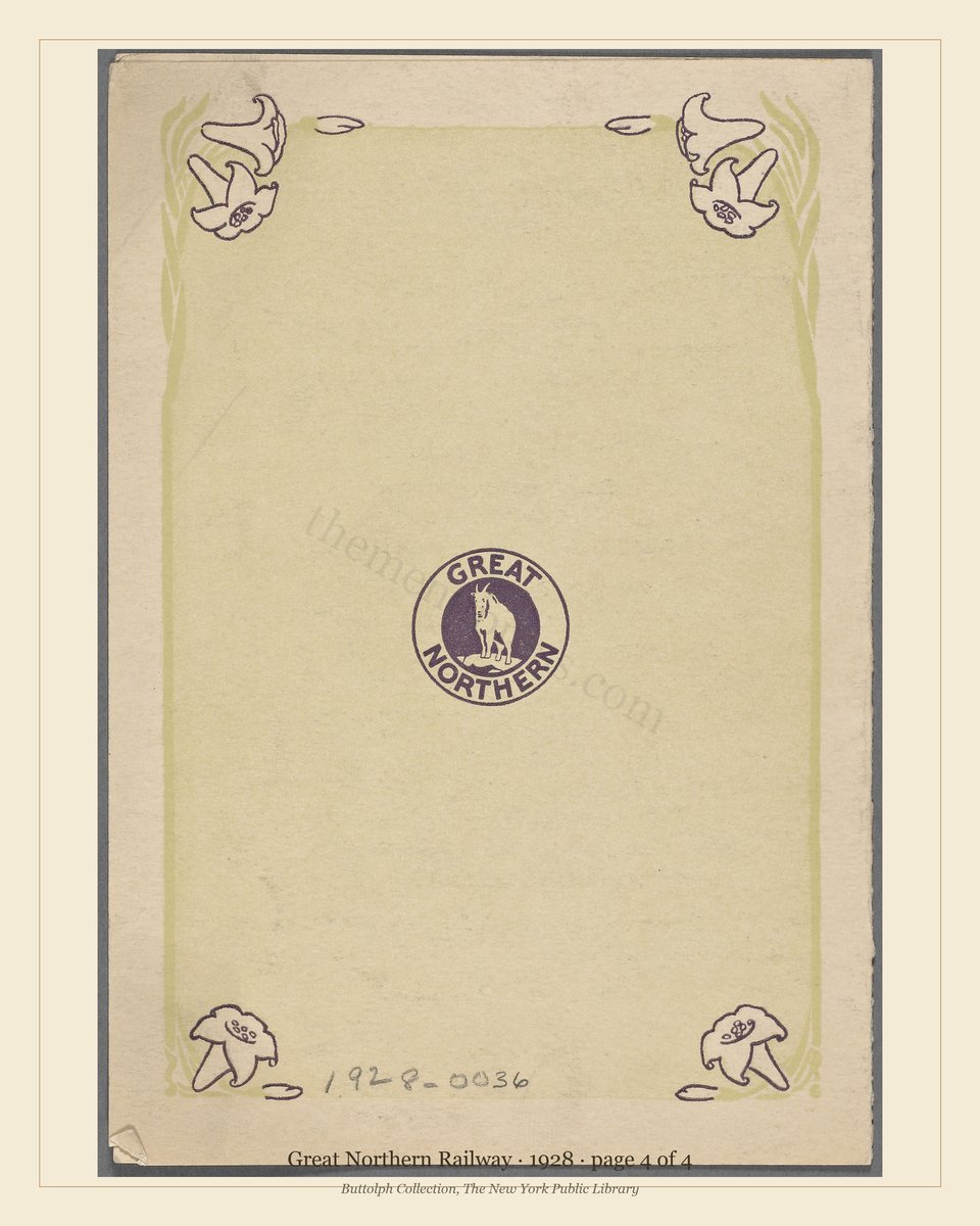 Vintage menu — page 4 of 4